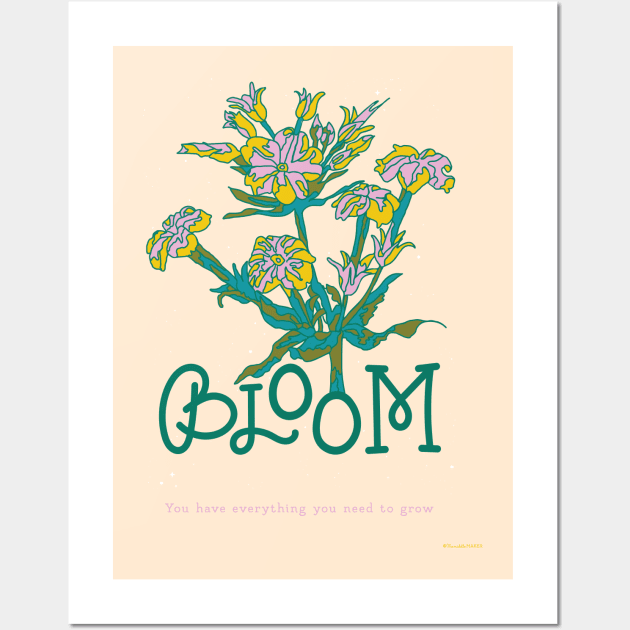 Bloom and Grow Wall Art by The Middle Maker